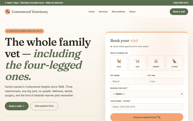 Family veterinary practice preview