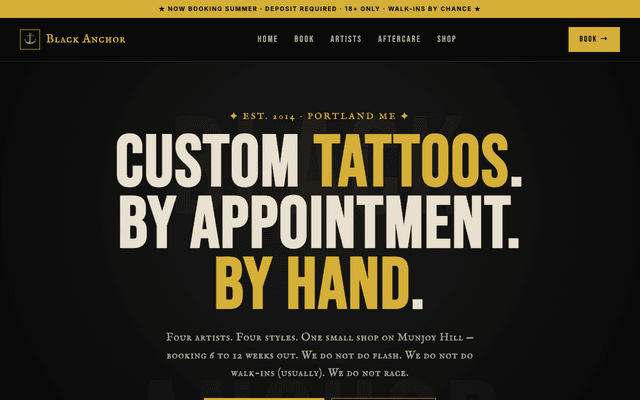 Custom tattoo · Portland ME preview