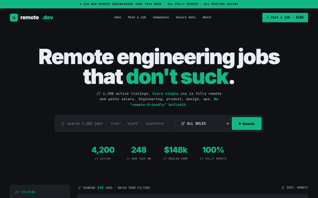 Remote engineering jobs preview