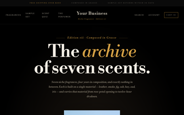 Niche fragrance brand preview
