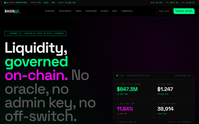 DeFi protocol + DAO preview