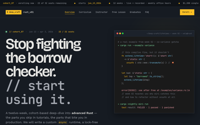 Online cohort course preview