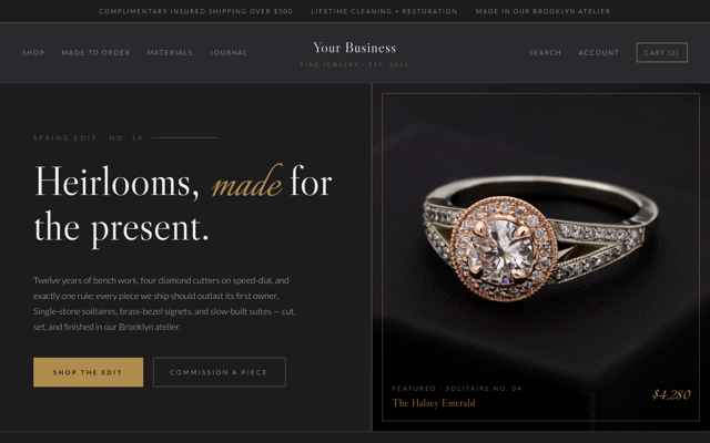 Fine jewelry DTC preview