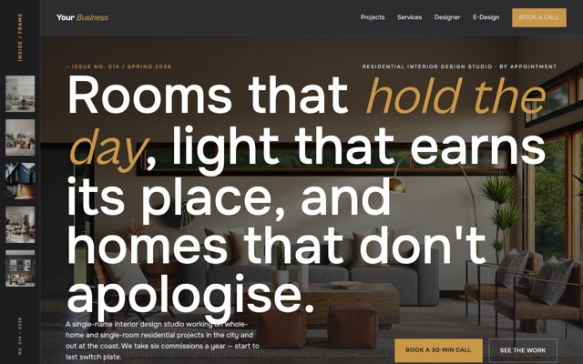 Residential interior designer preview