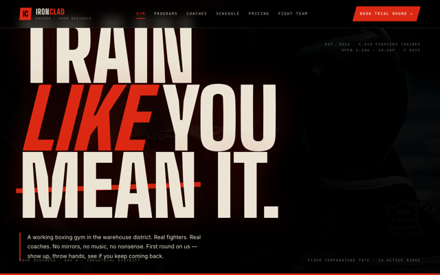 Boxing + fight gym preview