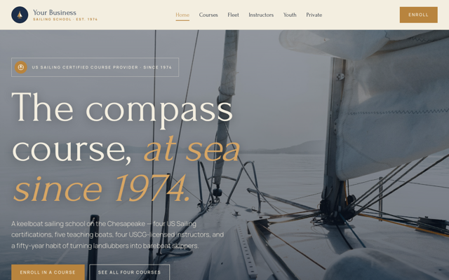 Sailing school preview