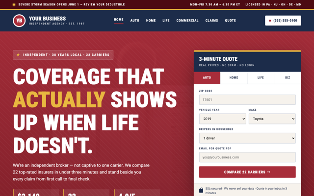 Insurance broker preview