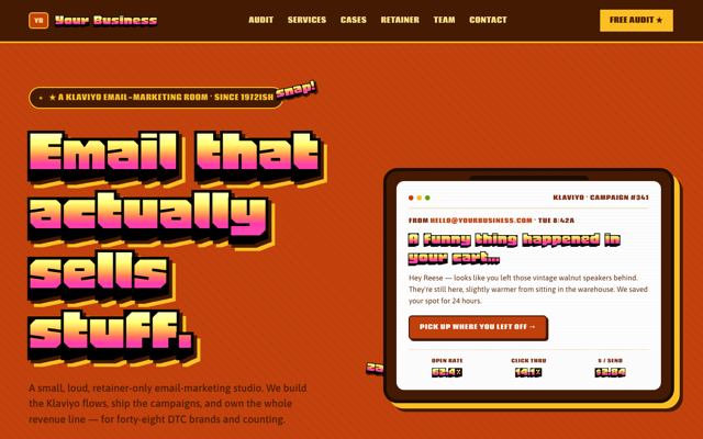 Email marketing agency preview