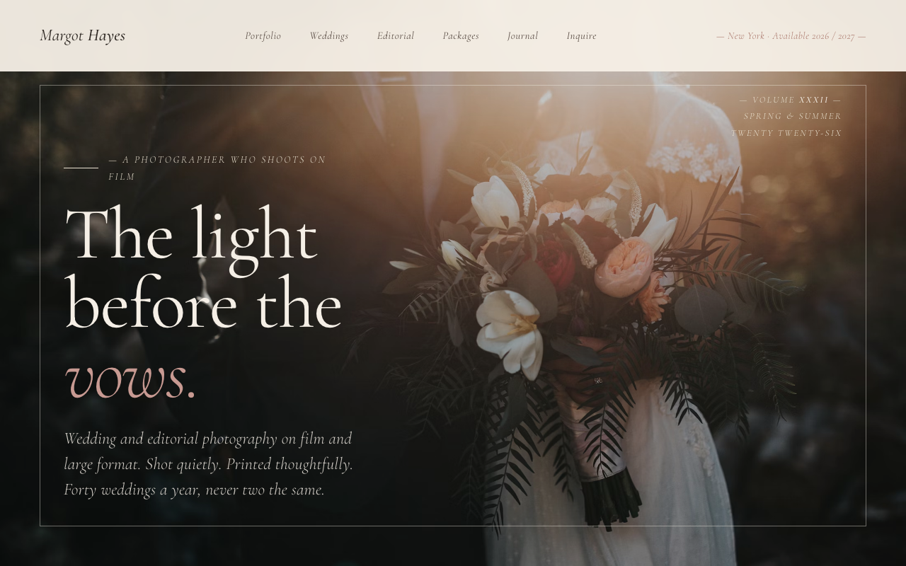 Wedding photographer preview
