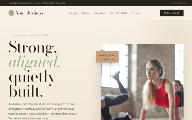Reformer pilates studio preview