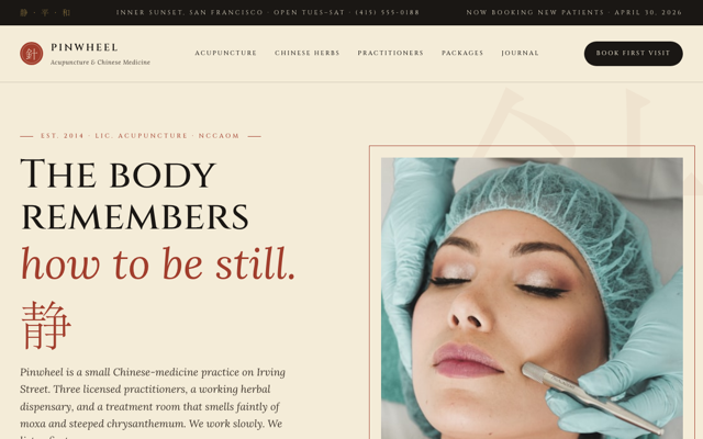 TCM + acupuncture studio preview