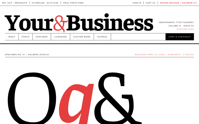Independent type foundry preview