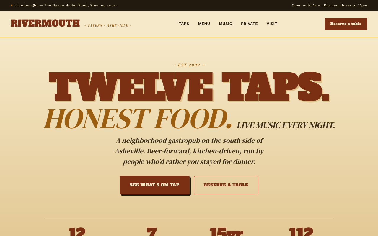Gastropub + music venue preview