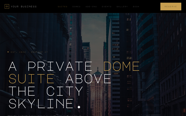 Rooftop dome rental preview