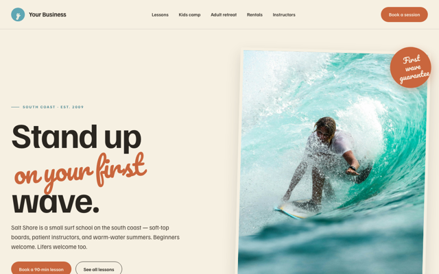 Surf school + camps preview
