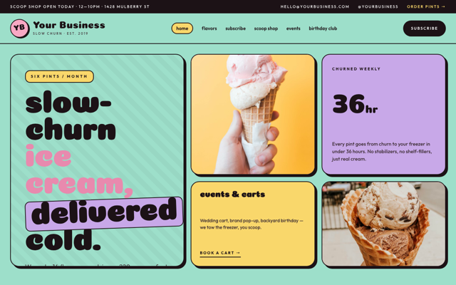 Small-batch ice cream preview