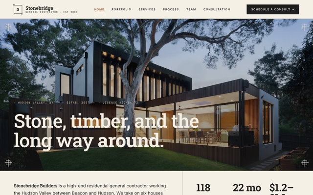 Residential general contractor preview