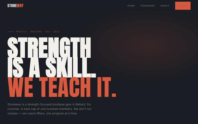 Strength gym preview