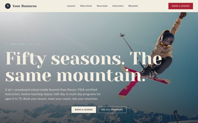 Ski + snowboard school preview