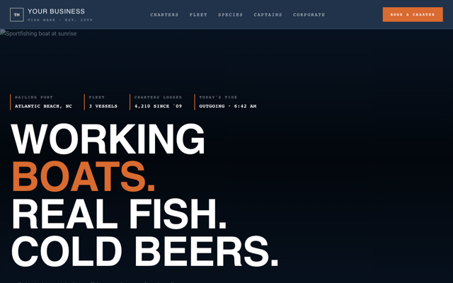 Sportfishing charter preview