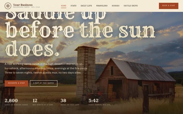 Working-ranch experience preview